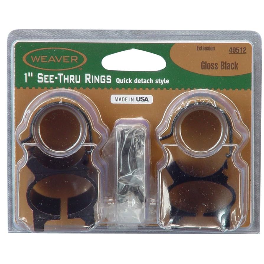 WEAVER■1インチ”SEE-THRU マウントリング■ウィーバー 49712 Weaver - 1